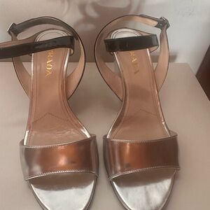 Prada Women's Silver Sandals